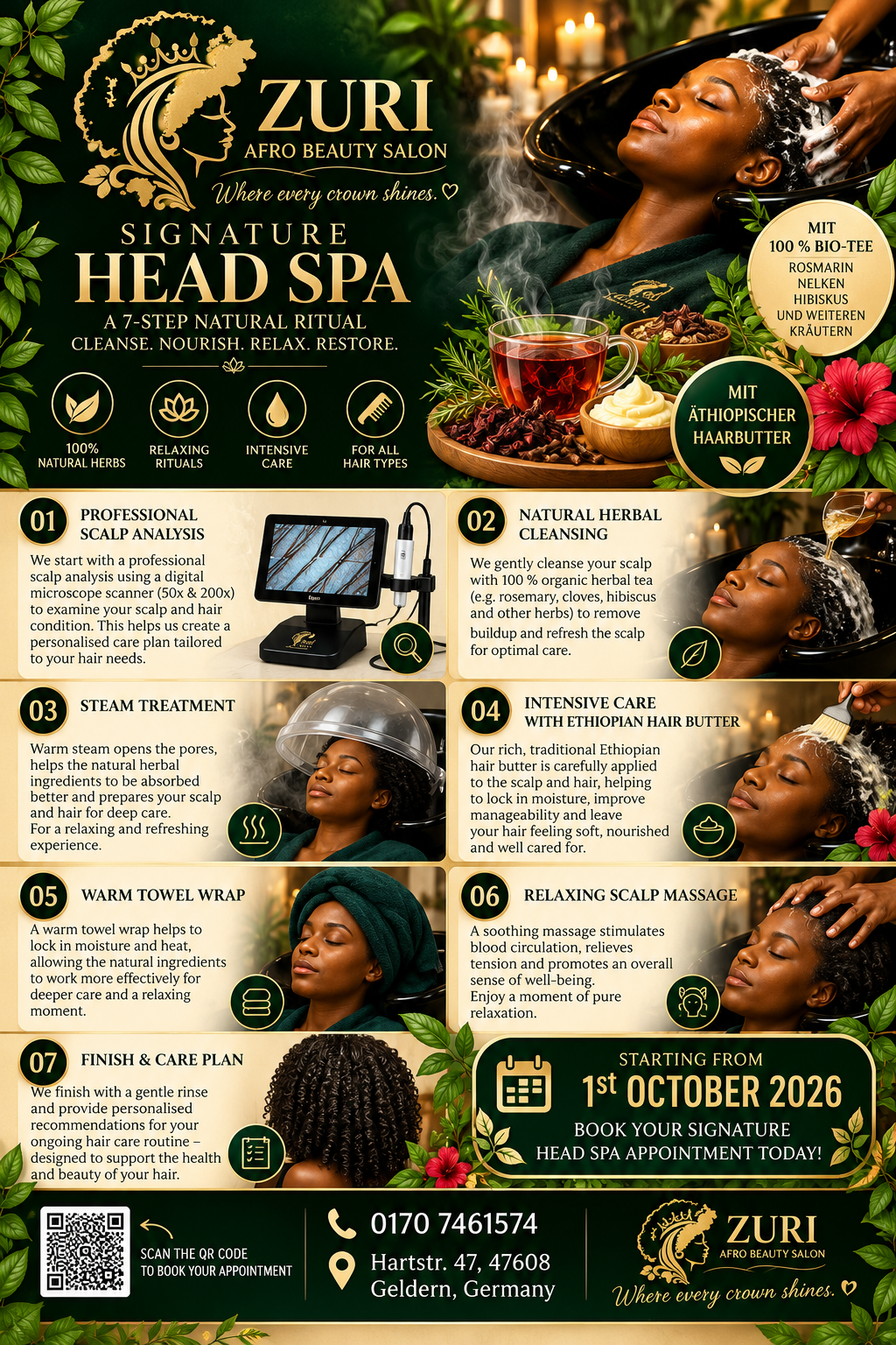 Zuri Signature Herbal Head Spa Ritual